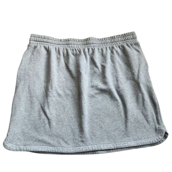 Maurices Skirt  Womens 1X Plus Sweat Lounge Heather Gray French Terry Athleticwe - Picture 3 of 5